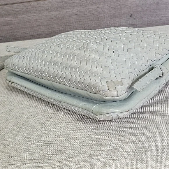 Madewell Woven Gray Leather Crossbody Bag - Picture 7 of 11